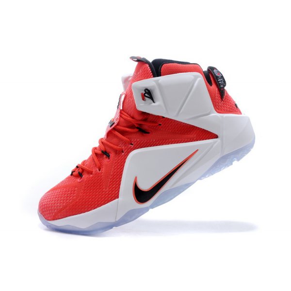 Nike Erkek Lebron 12 Kırmızı / Siyah Basketbol Ayakkabısı Türkiye - W74E65VT